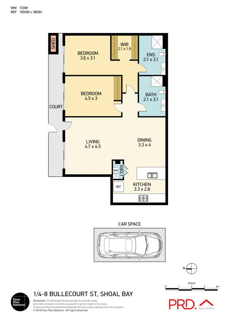 Floorplan of Homely apartment listing, 1/6 Bullecourt Street, Shoal Bay NSW 2315