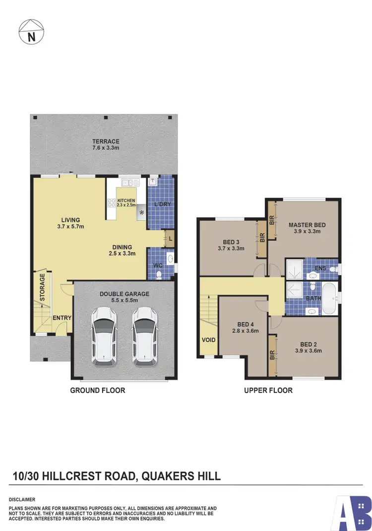 Floorplan of Homely townhouse listing, 10/30 Hillcrest Road, Quakers Hill NSW 2763