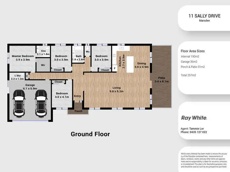 Floorplan of Homely house listing, 11 Sally Drive, Marsden QLD 4132