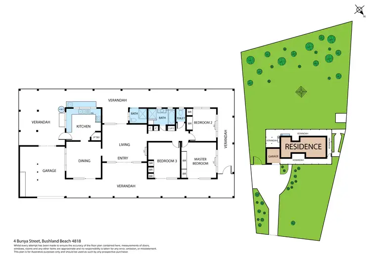 Floorplan of Homely house listing, 4 Bunya Street, Bushland Beach QLD 4818