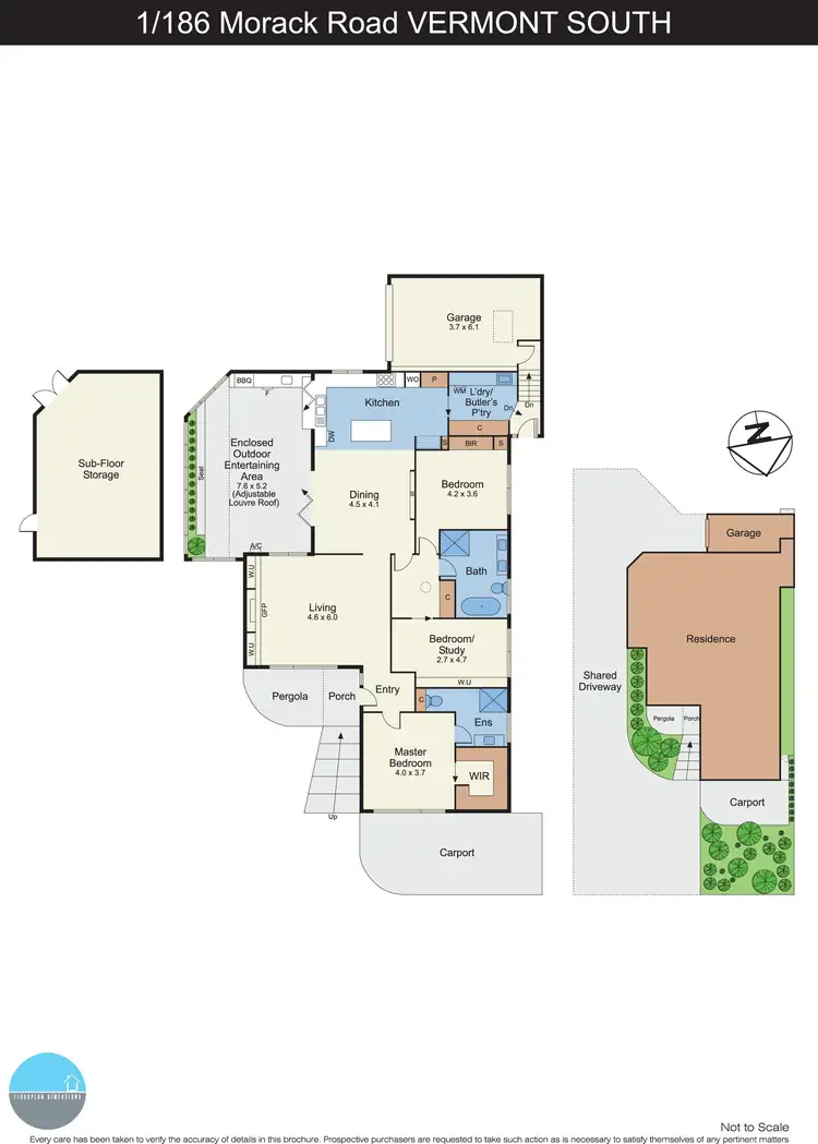 Floorplan of Homely unit listing, 1/186 Morack Road, Vermont South VIC 3133