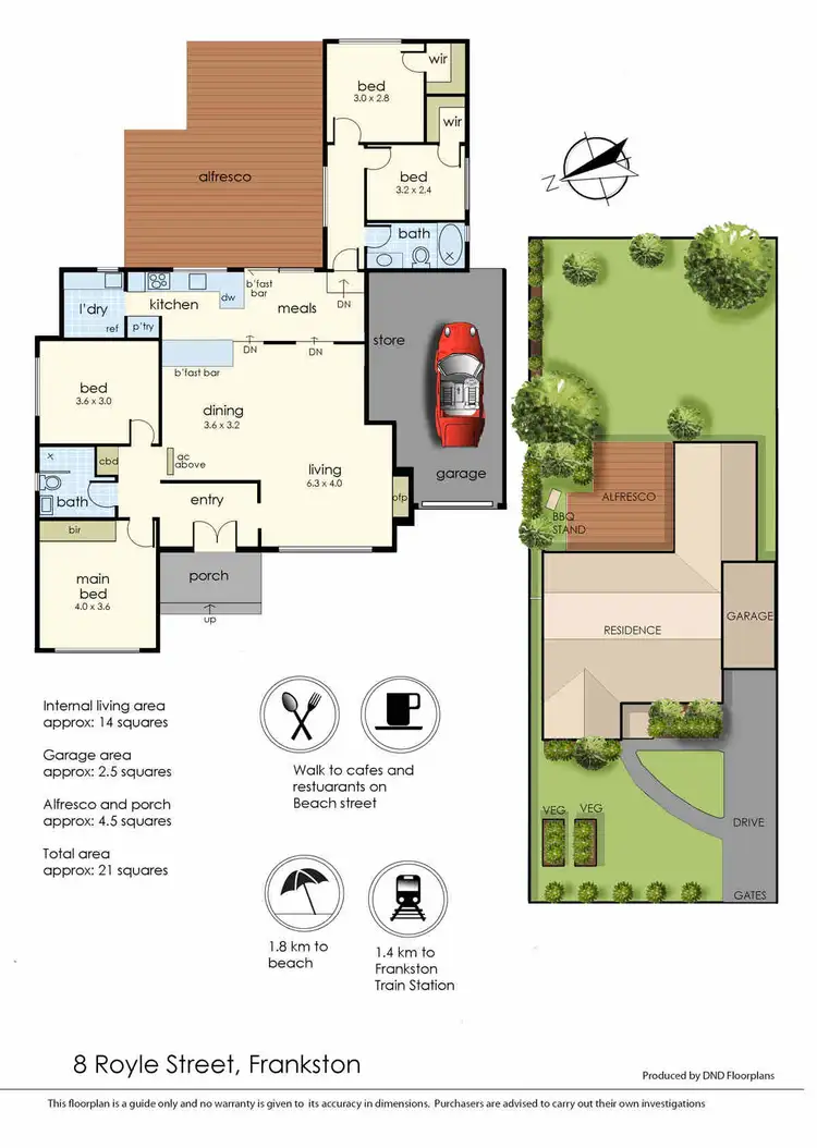 Floorplan of Homely house listing, 8 Royle Street, Frankston VIC 3199