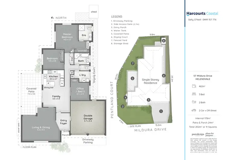 Floorplan of Homely house listing, 57 Mildura Drive, Helensvale QLD 4212