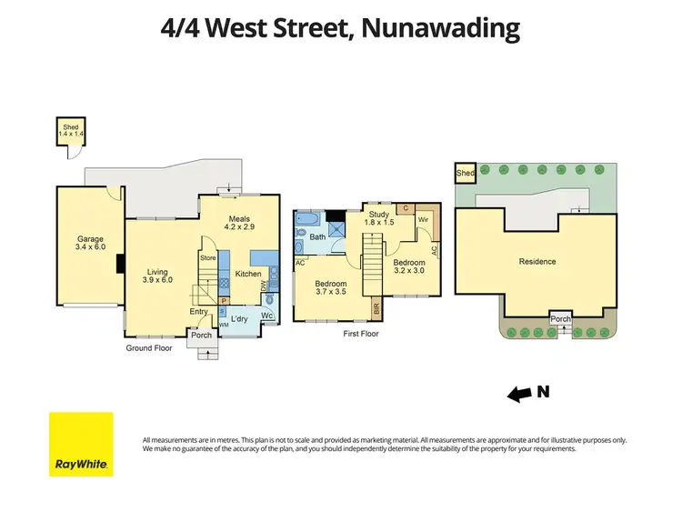 Floorplan of Homely townhouse listing, 4/4 West Street, Nunawading VIC 3131