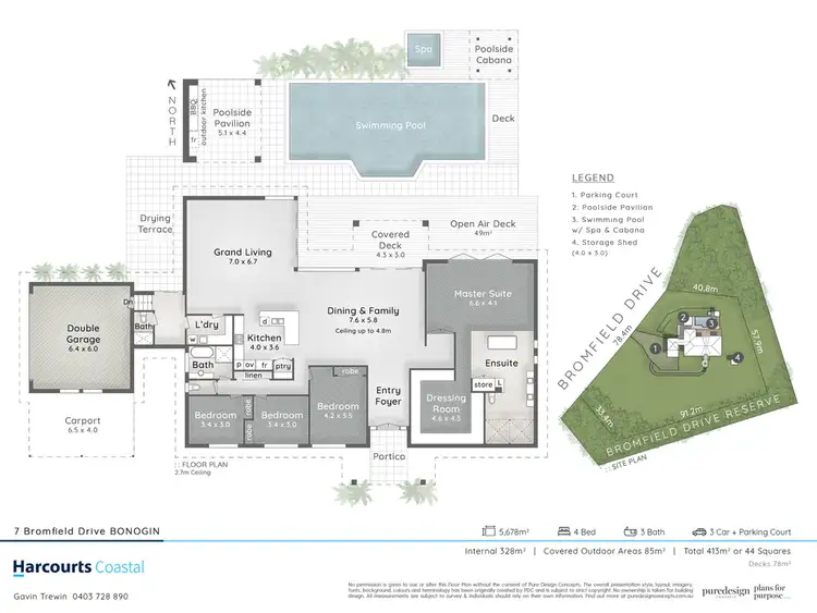 Floorplan of Homely house listing, 7 Bromfield Drive, Bonogin QLD 4213