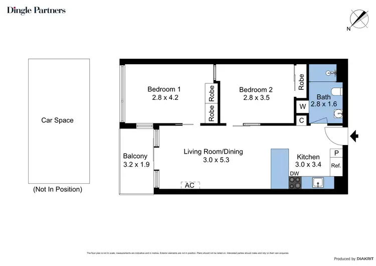 Floorplan of Homely apartment listing, 611/83 Flemington Road, North Melbourne VIC 3051
