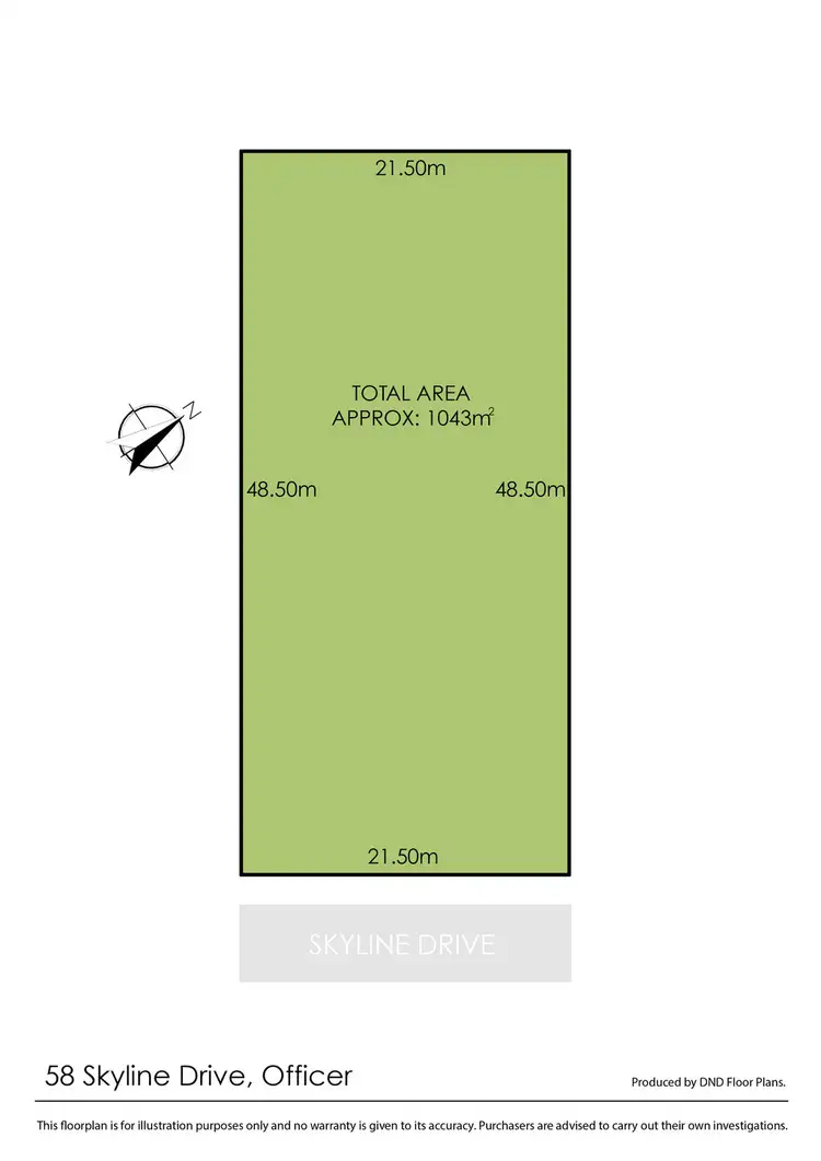 Floorplan of Homely land listing, 58 Skyline Drive, Officer VIC 3809