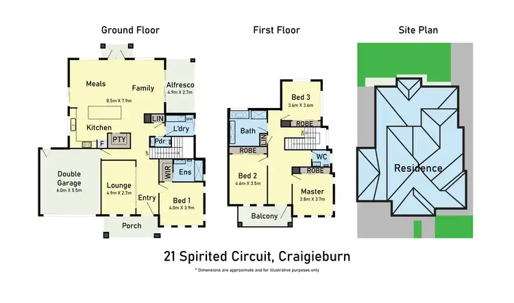Floorplan of Homely house listing, 21 Spirited Circuit, Craigieburn VIC 3064