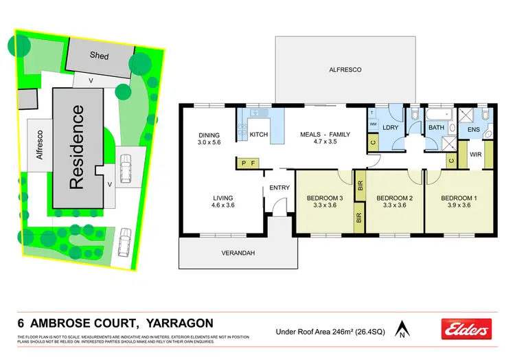 Floorplan of Homely house listing, 6 AMBROSE COURT, Yarragon VIC 3823