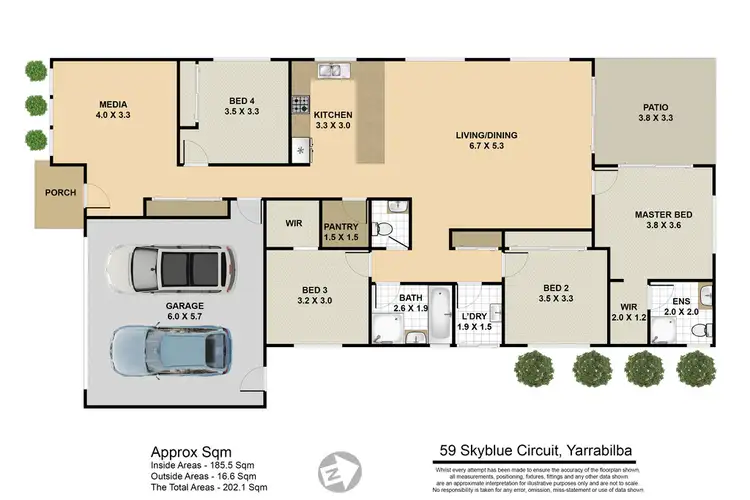 Floorplan of Homely house listing, 59 Skyblue Circuit, Yarrabilba QLD 4207