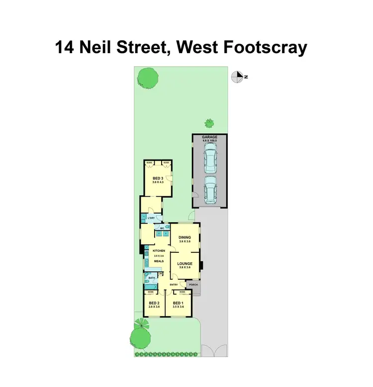 Floorplan of Homely house listing, 14 Neil Street, West Footscray VIC 3012
