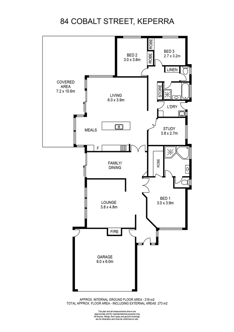 Floorplan of Homely house listing, 84 Cobalt Street, Keperra QLD 4054