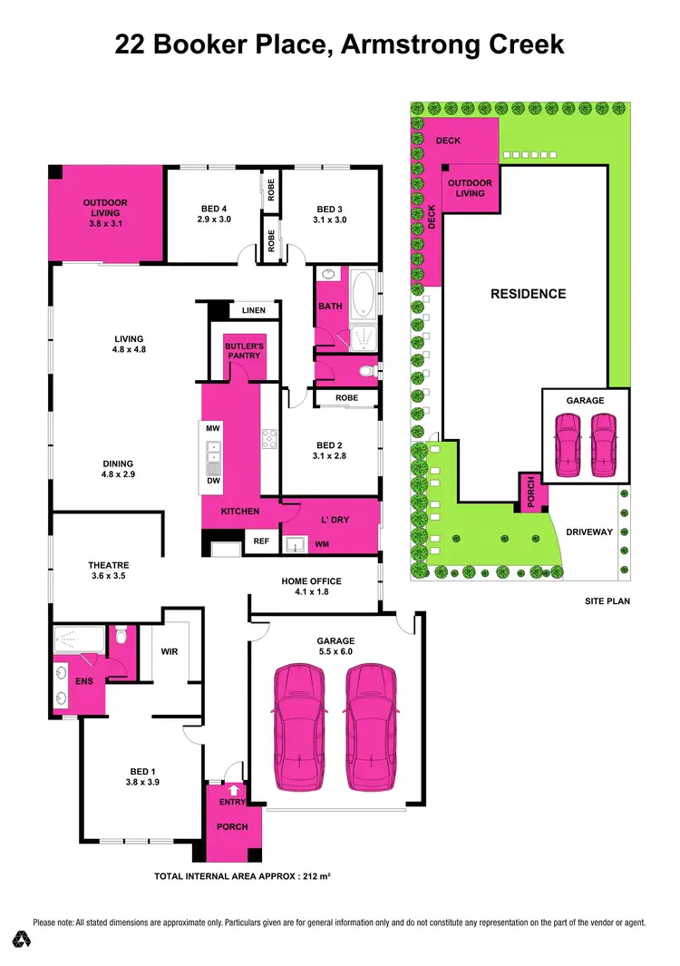 Floorplan of Homely house listing, 22 Booker Place, Armstrong Creek VIC 3217