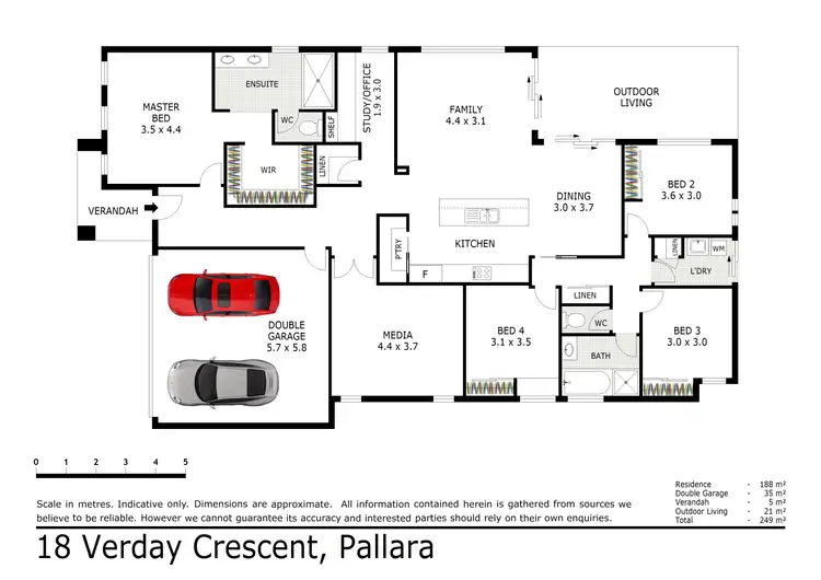 Floorplan of Homely house listing, 18 Verday Crescent, Pallara QLD 4110