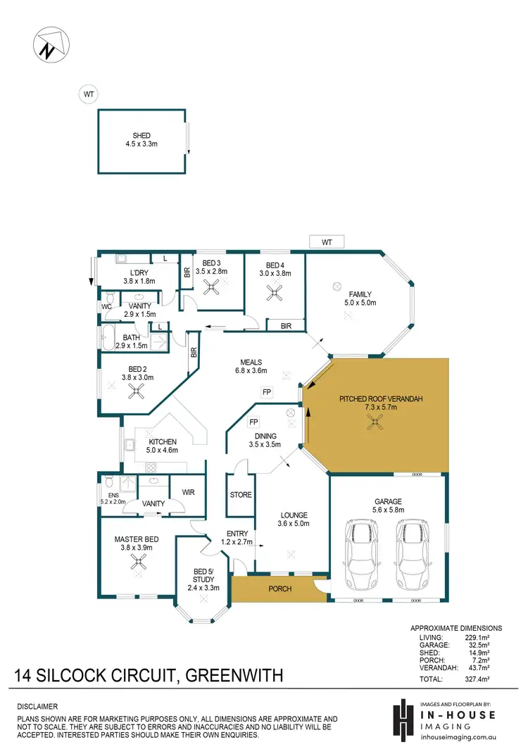 Floorplan of Homely house listing, 14 Silcock Circuit, Greenwith SA 5125