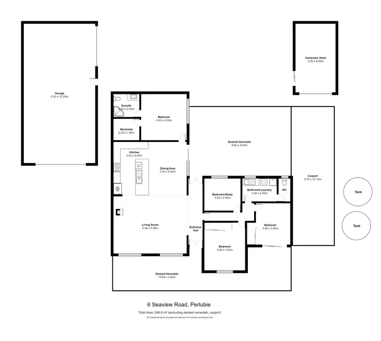 Floorplan of Homely house listing, 6 Seaview Road, Perlubie SA 5680