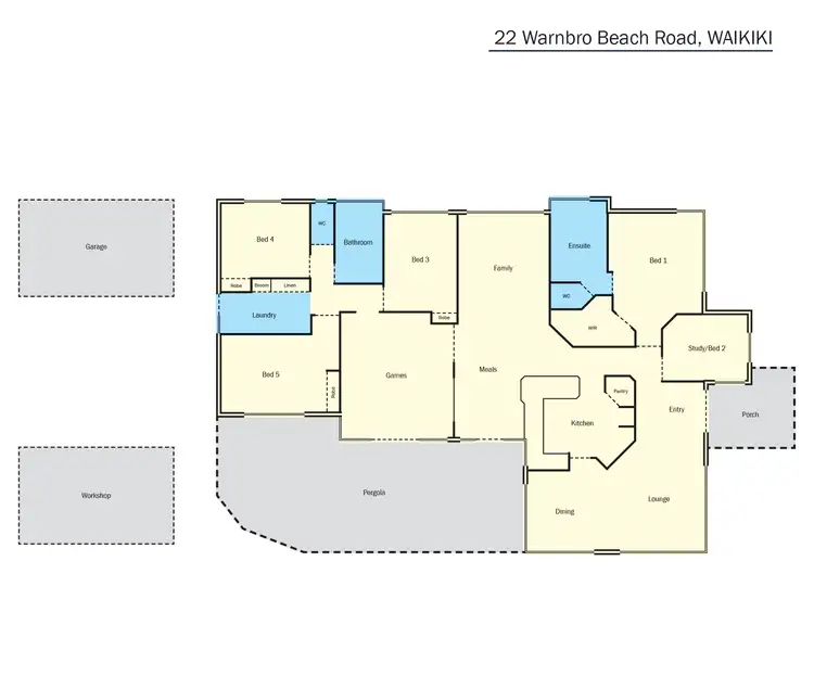 Floorplan of Homely house listing, 22 Warnbro Beach Road, Safety Bay WA 6169