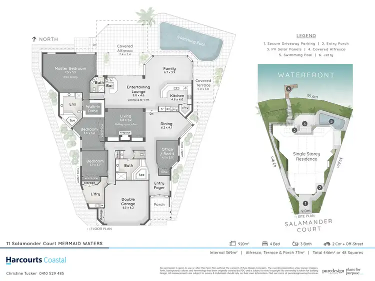 Floorplan of Homely house listing, 11 Salamander Court, Mermaid Waters QLD 4218