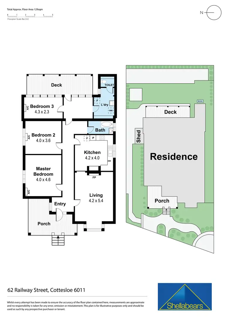 Floorplan of Homely house listing, 62 Railway Street (cnr Boreham St), Cottesloe WA 6011