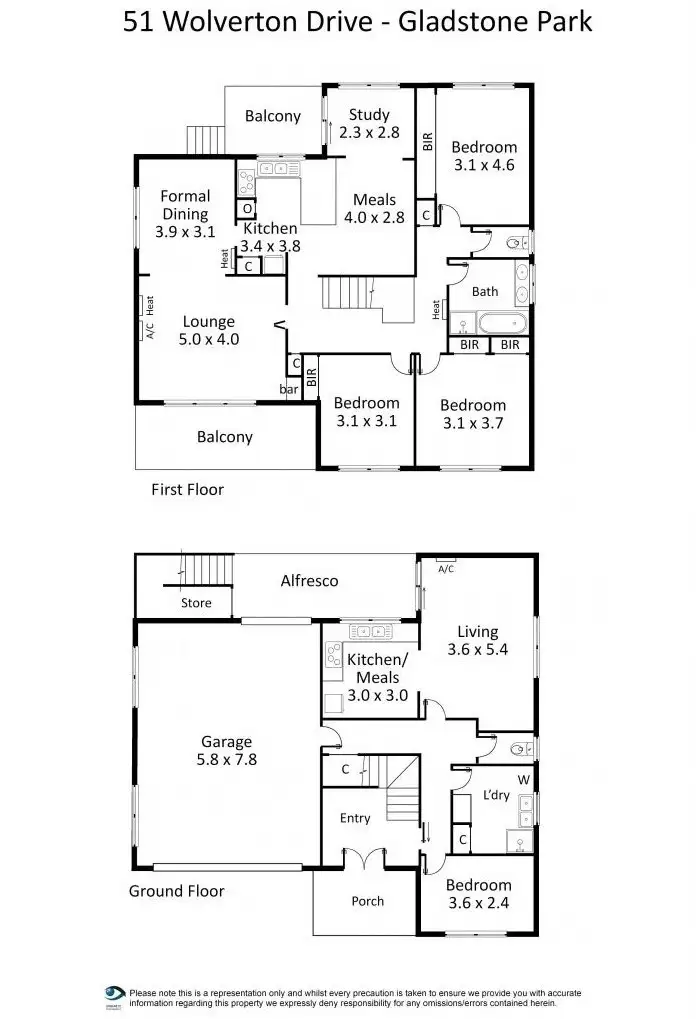 Floorplan of Homely house listing, 51 Wolverton Drive, Gladstone Park VIC 3043