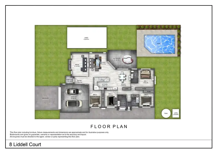 Floorplan of Homely house listing, 8 Liddell Court, Kepnock QLD 4670