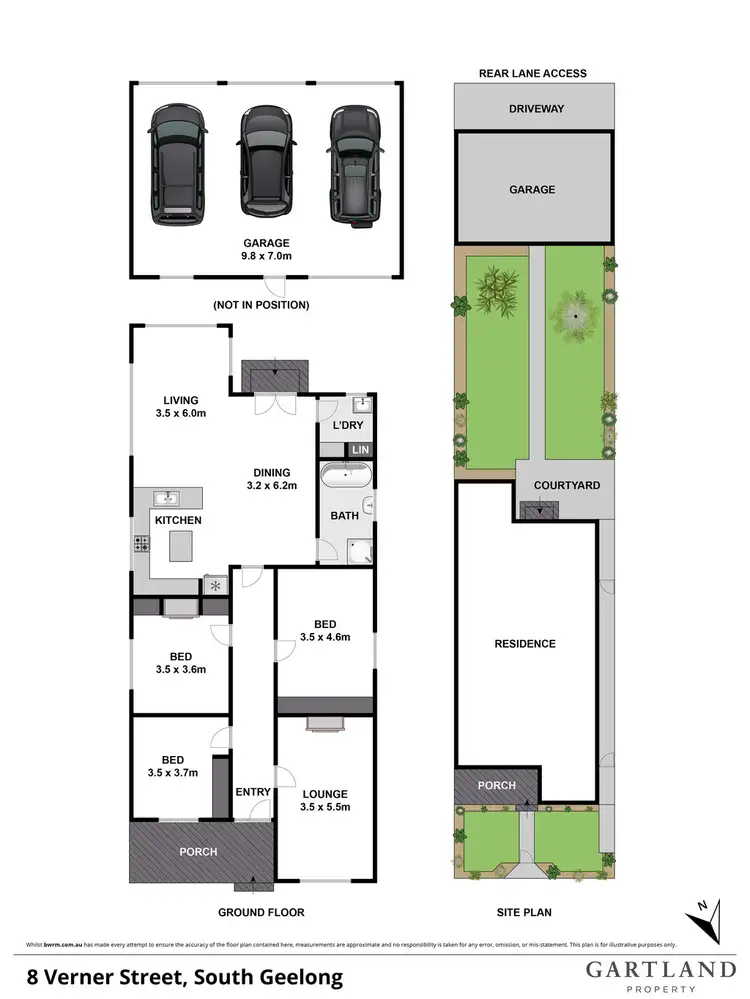 Floorplan of Homely house listing, 8 Verner Street, South Geelong VIC 3220