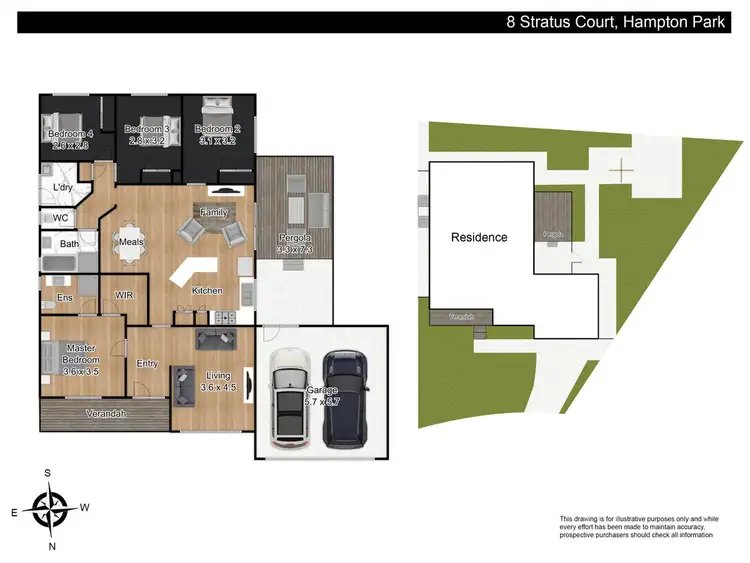 Floorplan of Homely house listing, 8 Stratus Court, Hampton Park VIC 3976
