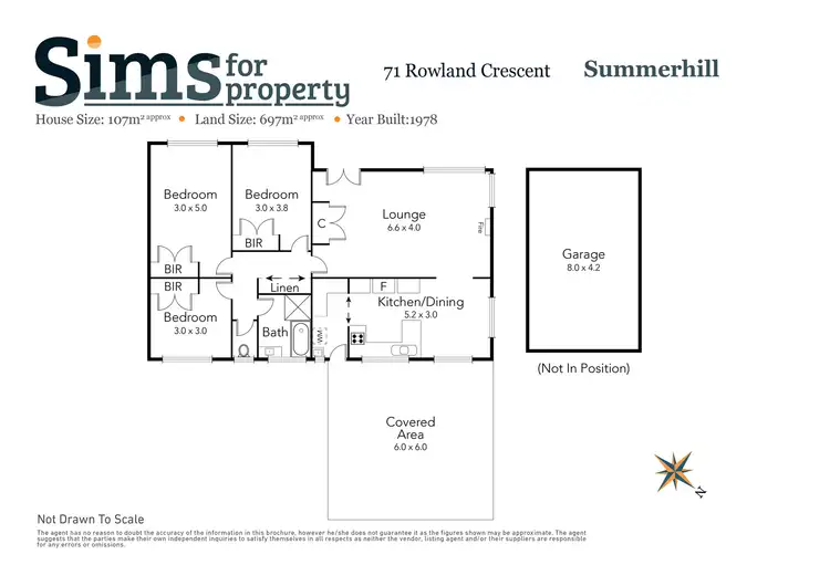 Floorplan of Homely house listing, 71 Rowland Crescent, Summerhill TAS 7250