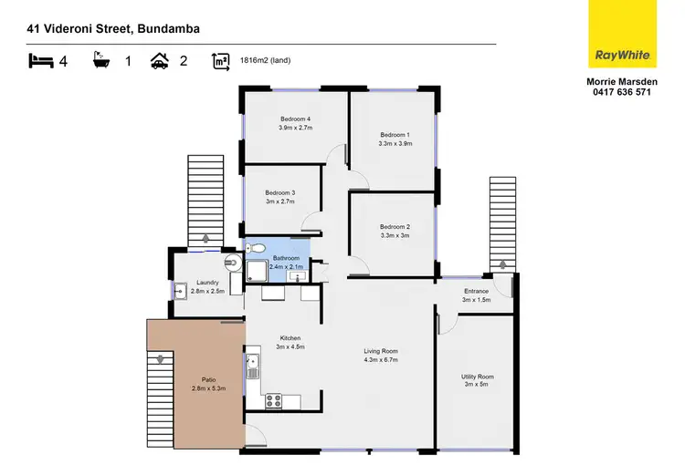 Floorplan of Homely house listing, 41 Videroni Street, Bundamba QLD 4304