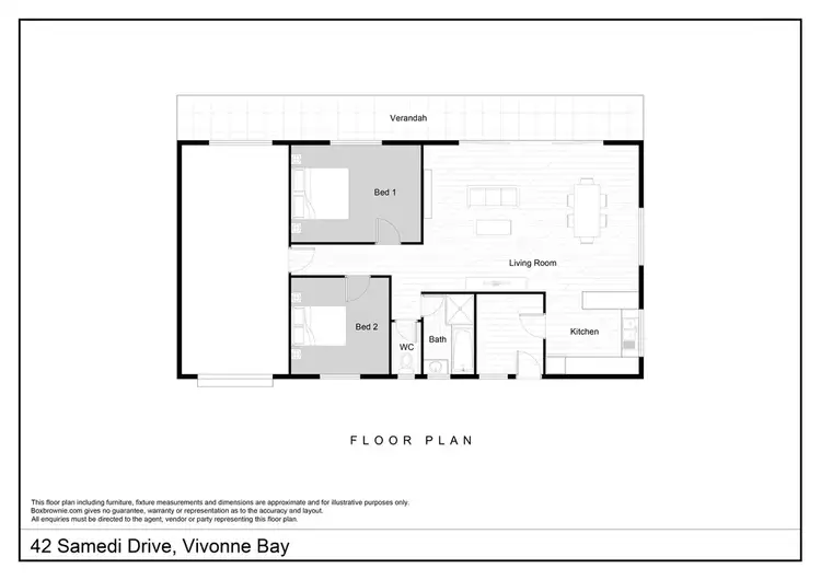 Floorplan of Homely house listing, 42 SAMEDI DRIVE, Vivonne Bay SA 5223