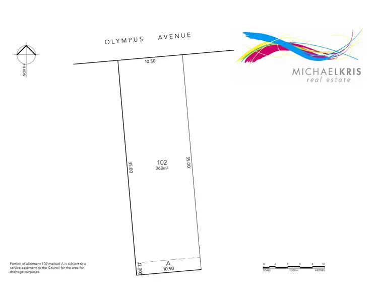 Floorplan of Homely land listing, Lot 102, 21 Olympus Avenue, Modbury Heights SA 5092