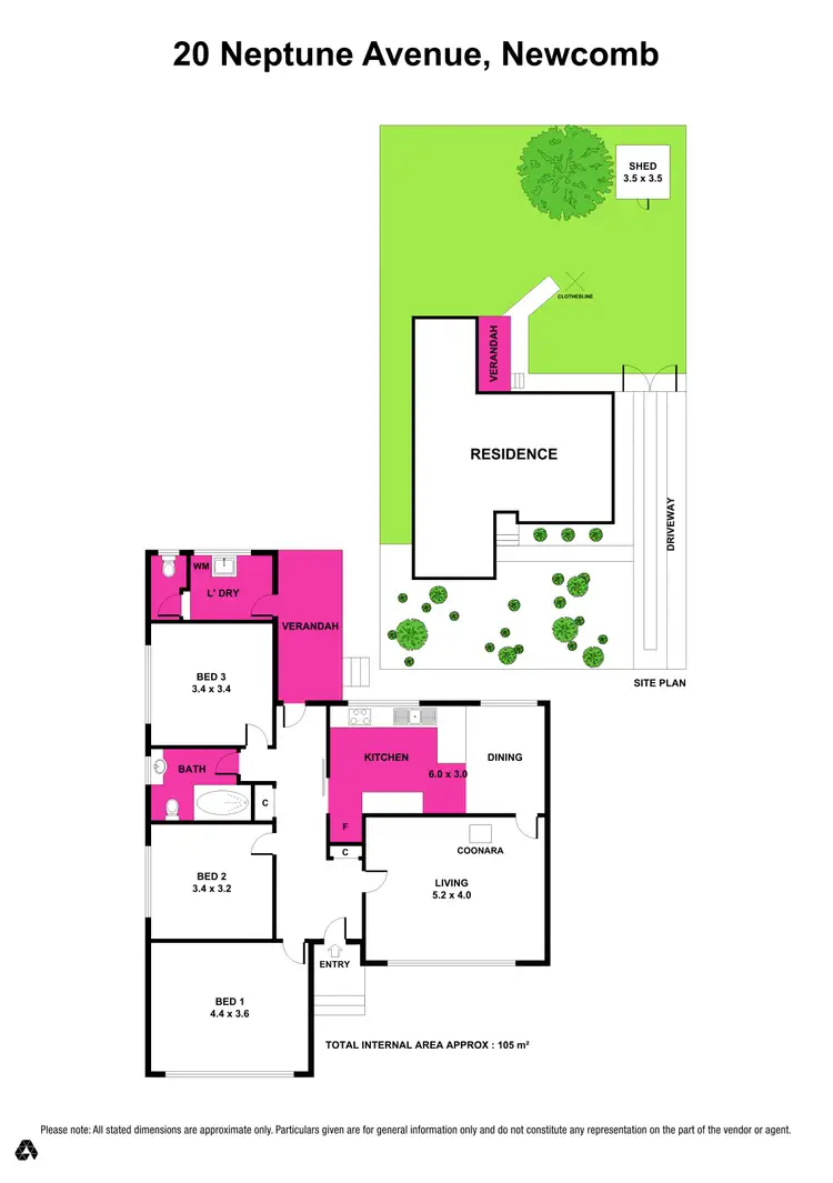 Floorplan of Homely house listing, 20 Neptune Avenue, Newcomb VIC 3219