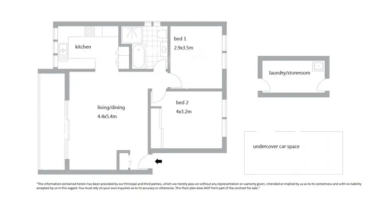 Floorplan of Homely unit listing, 50/22 Tunbridge, Mascot NSW 2020