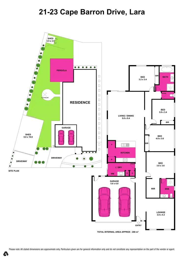 Floorplan of Homely house listing, 21-23 Cape Barron Drive, Lara VIC 3212
