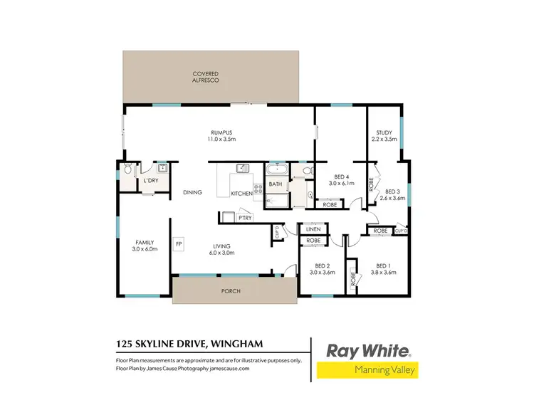 Floorplan of Homely house listing, 125 Skyline Drive, Wingham NSW 2429