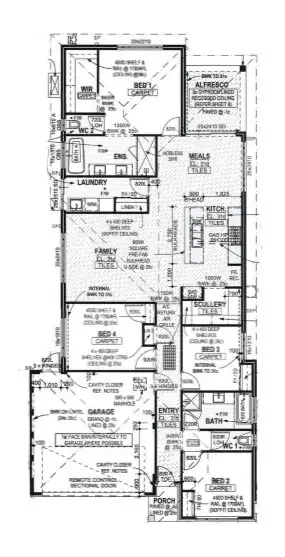 Floorplan of Homely house listing, 12 Greenie Chase, Southern River WA 6110