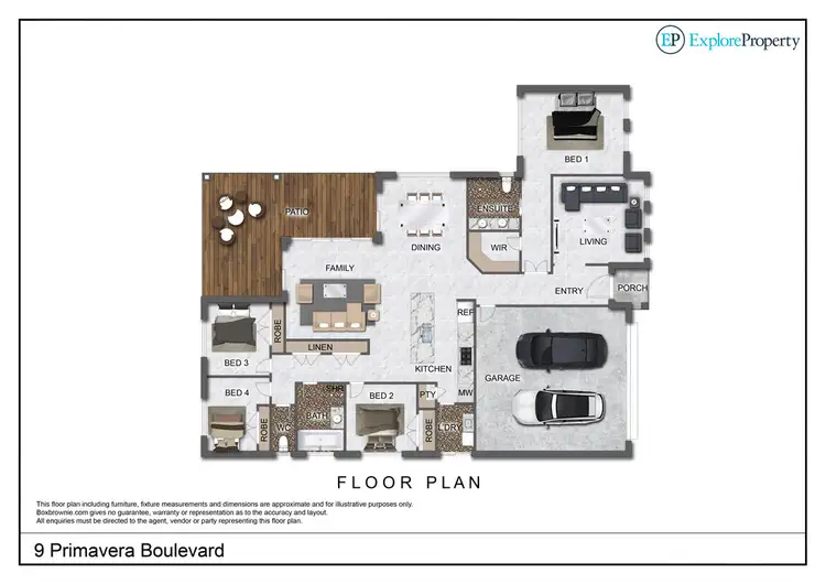 Floorplan of Homely house listing, 9 Primavera Boulevard, Beaconsfield QLD 4740