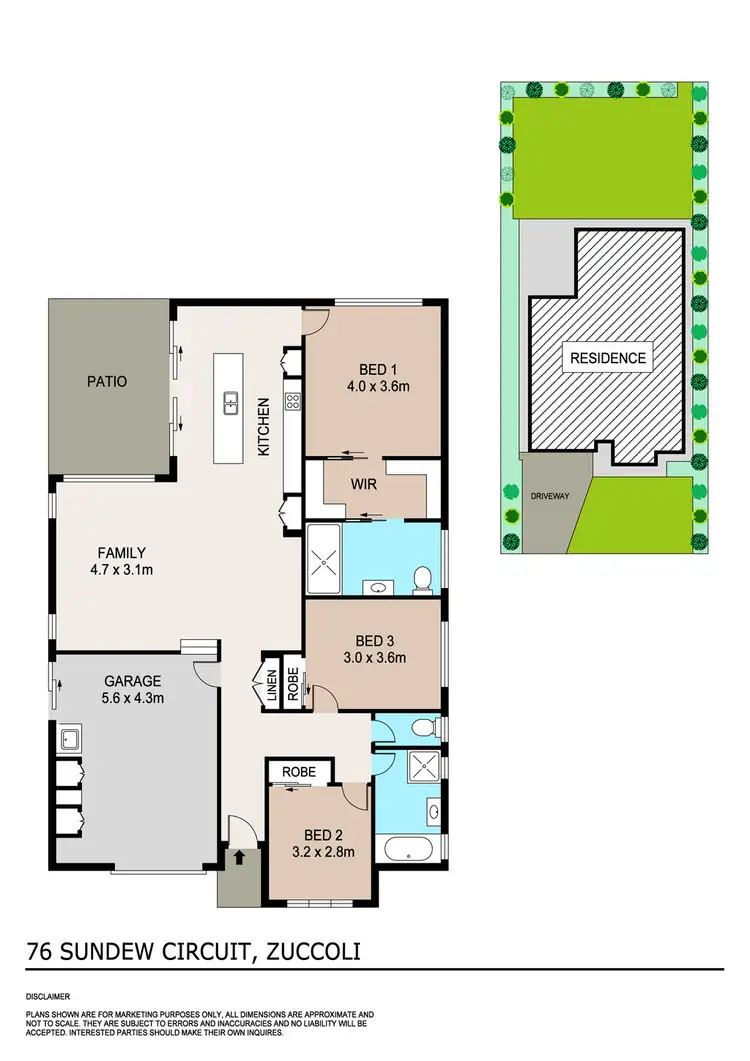 Floorplan of Homely house listing, 76 Sundew Circuit, Zuccoli NT 832