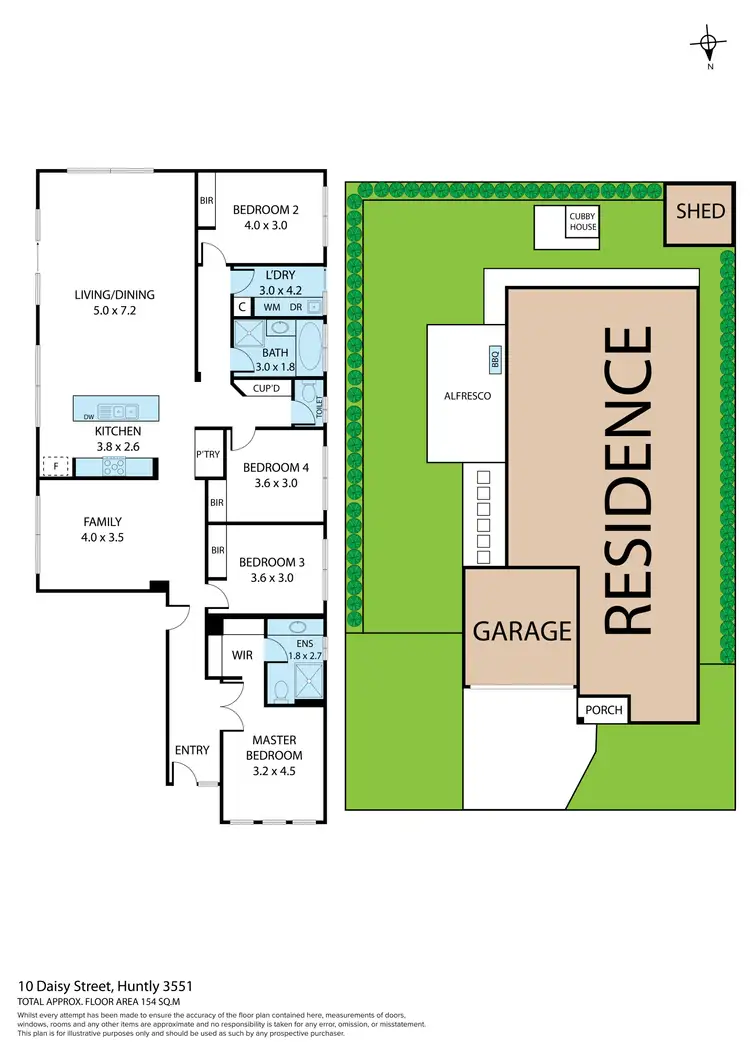 Floorplan of Homely house listing, 10 Daisy Street, Huntly VIC 3551