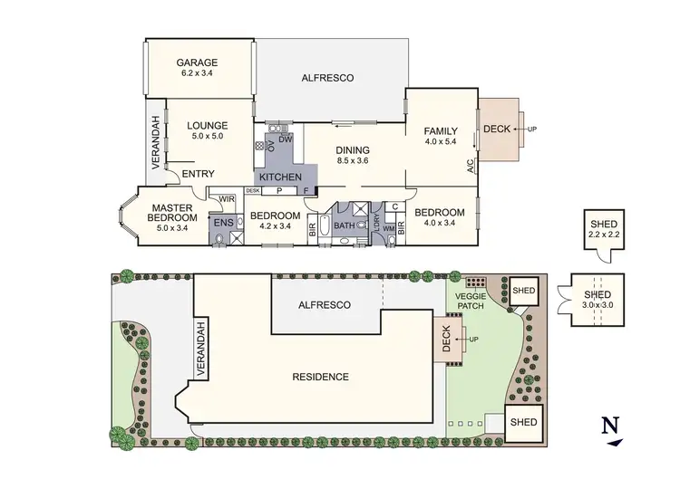 Floorplan of Homely house listing, 58 Mulduri Crescent, Croydon South VIC 3136
