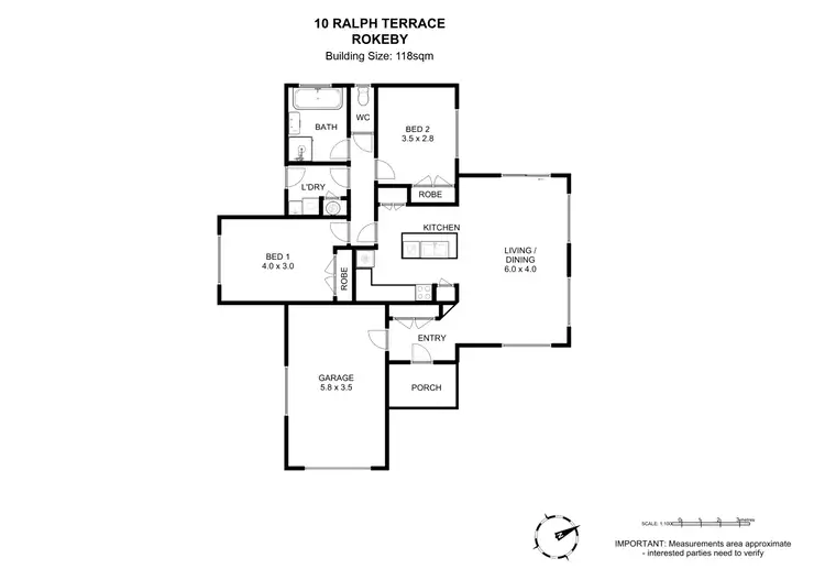 Floorplan of Homely house listing, 10 Ralph Terrace, Rokeby TAS 7019