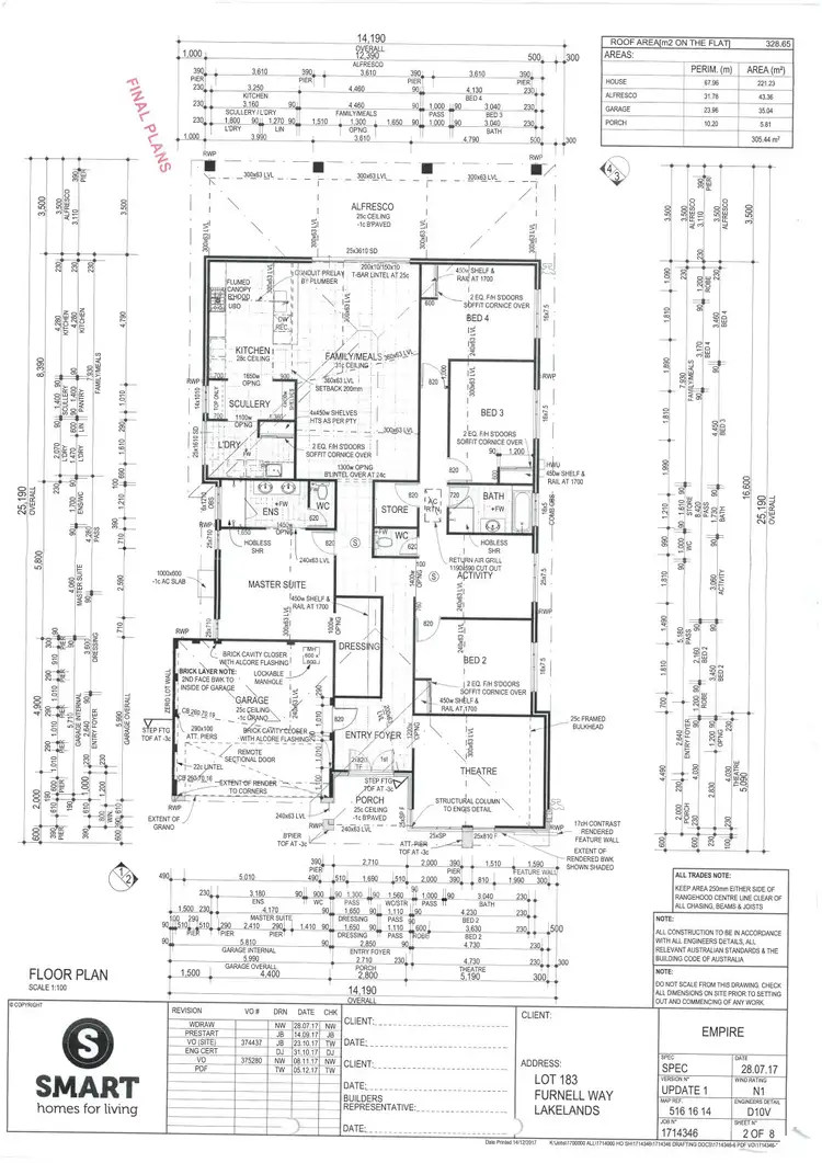 Floorplan of Homely house listing, 13 Furnell Way, Lakelands WA 6180