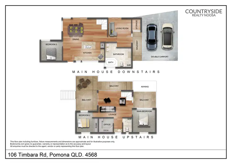 Floorplan of Homely house listing, 106 Timbara Rd, Pomona QLD 4568