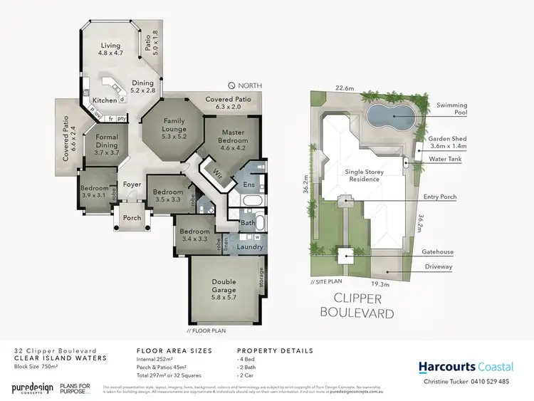 Floorplan of Homely house listing, 32 Clipper Boulevard, Clear Island Waters QLD 4226