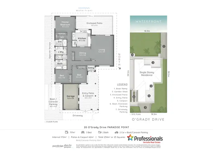 Floorplan of Homely house listing, 20 O'Grady Drive, Paradise Point QLD 4216