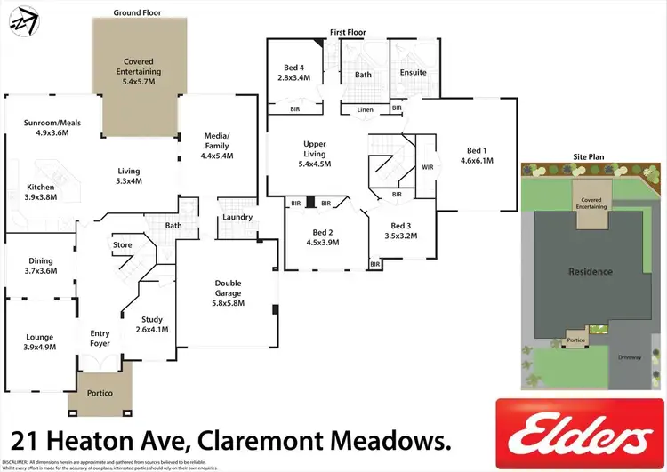 Floorplan of Homely house listing, 21 Heaton Avenue, Claremont Meadows NSW 2747