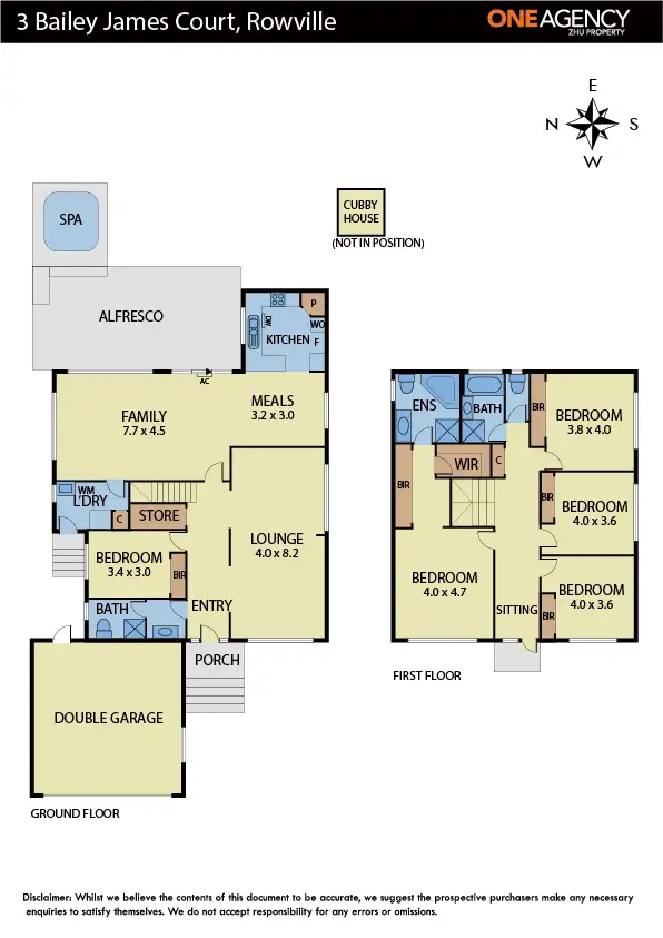 Floorplan of Homely house listing, 3 Bailey James Crt, Rowville VIC 3178