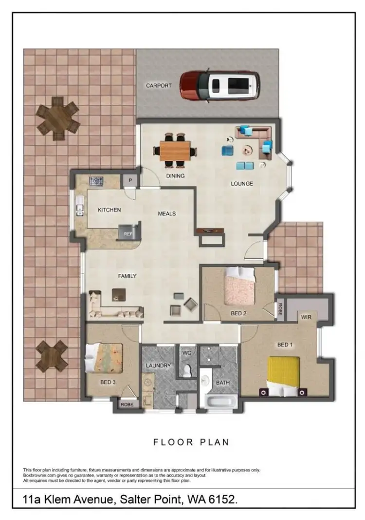 Floorplan of Homely house listing, 11A Klem Avenue, Salter Point WA 6152