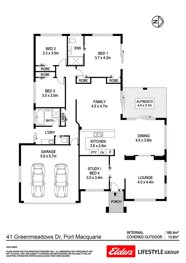 Floorplan of Homely house listing, 41 Greenmeadows Drive, Port Macquarie NSW 2444