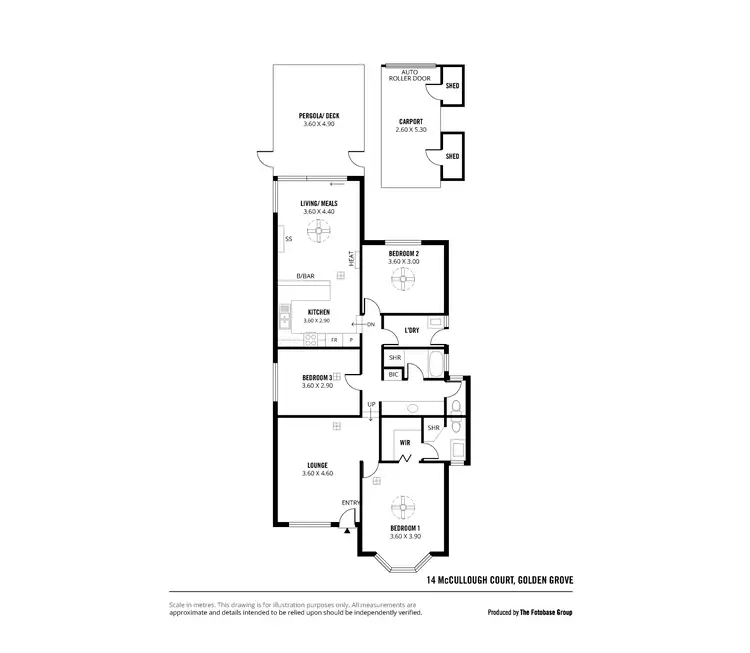 Floorplan of Homely house listing, 14 McCullough Court, Golden Grove SA 5125
